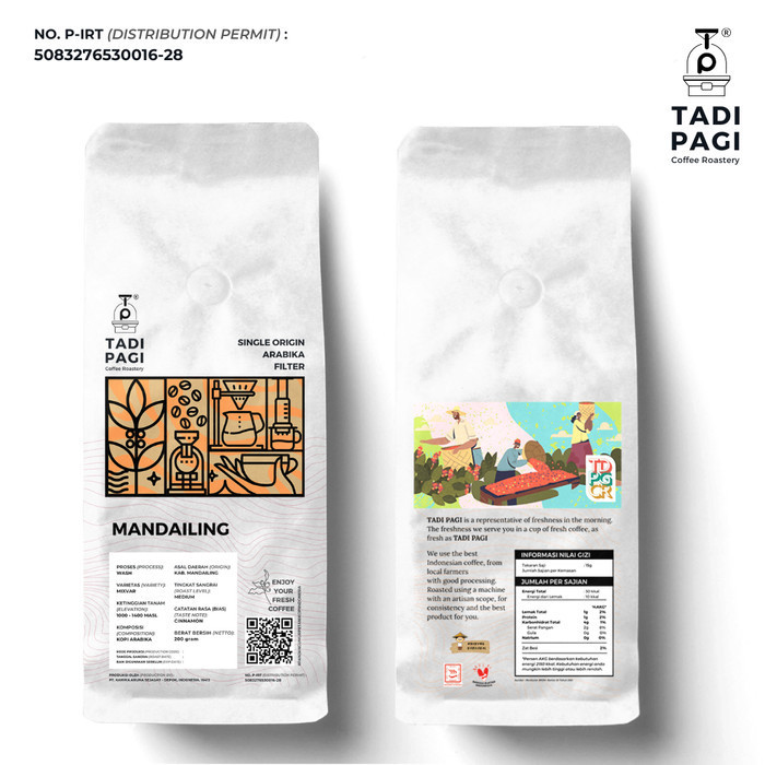 

Ready Mandailing 200 gr Roast Bean Coffee - Biji Kopi Matang