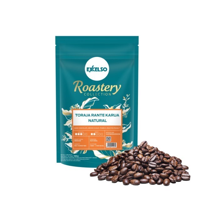 

Ready Excelso Roastery Collection Toraja Rante Karua Natural Beans100Gr