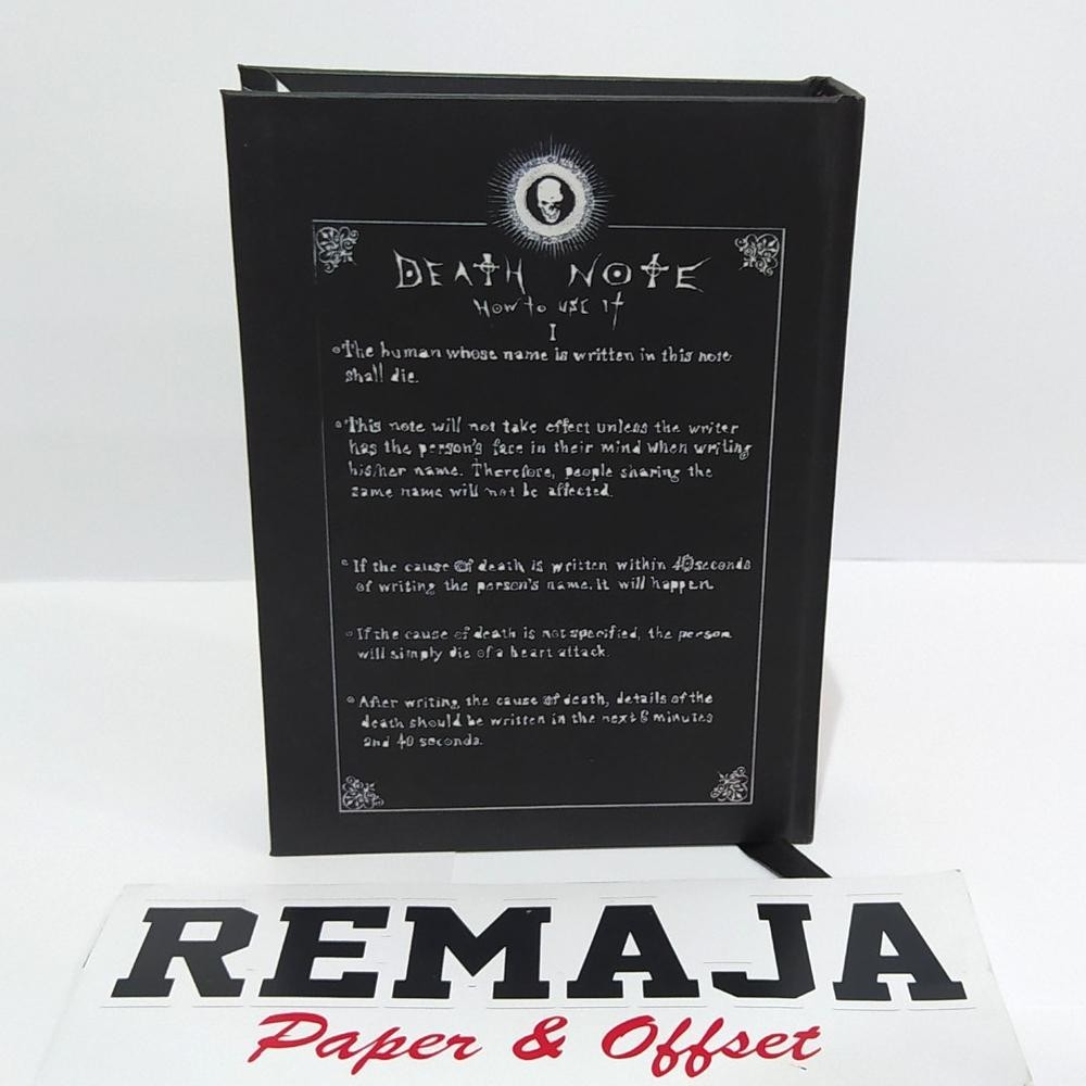 

NOTE BOOK DEATH NOTE/ BUKU TULIS CATATAN NOTES TERLARIS
