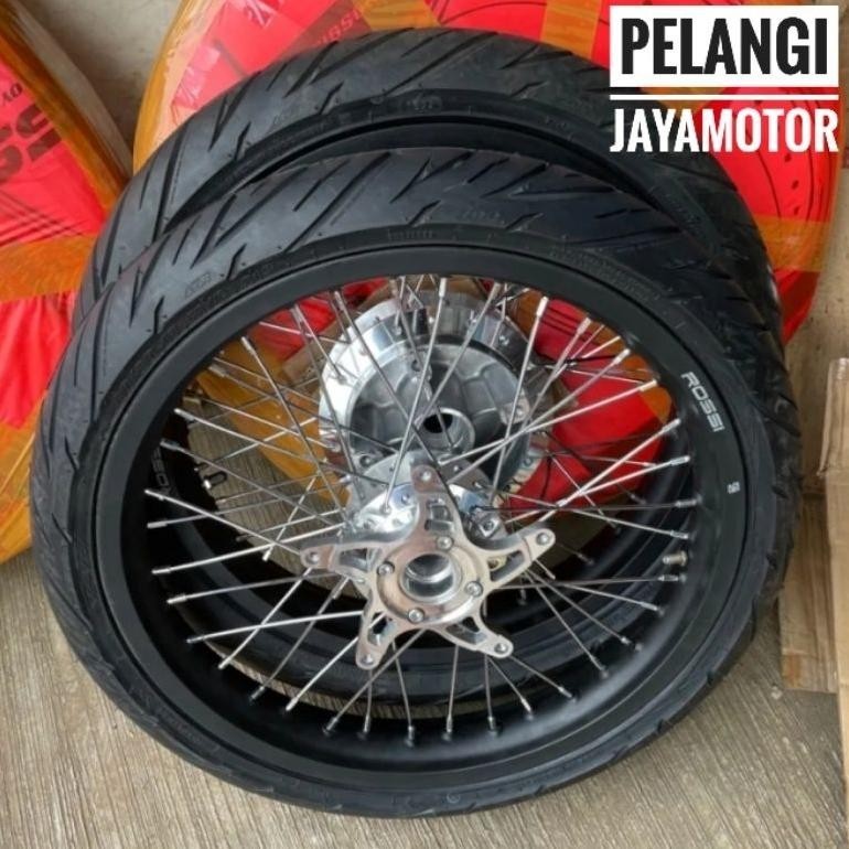 PL Velg Motor Honda CB150New/ Cb150 Facelift/ CBR150/Tromol set jari Velg plus ban full baru Free ra