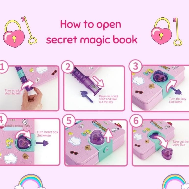 

qw-7 CODMainan Surprise Treasure Magic Book Aksesoris Kado Anak Puzzle Hadiah Ulang Tahun Untuk Anak Perempuan Original