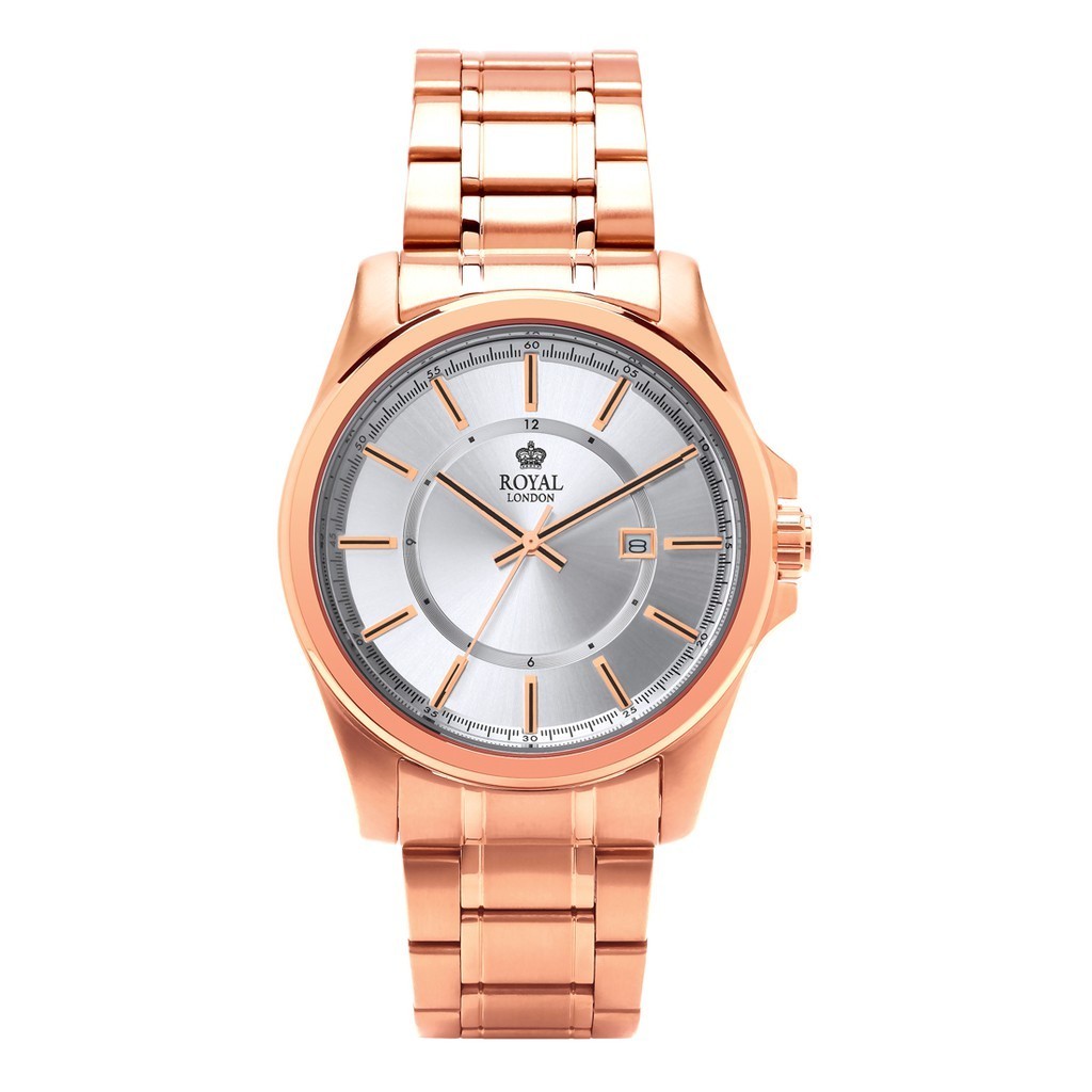 Royal London Men's Watches RL 41357-11 Rose Gold Stainless Steel Strap