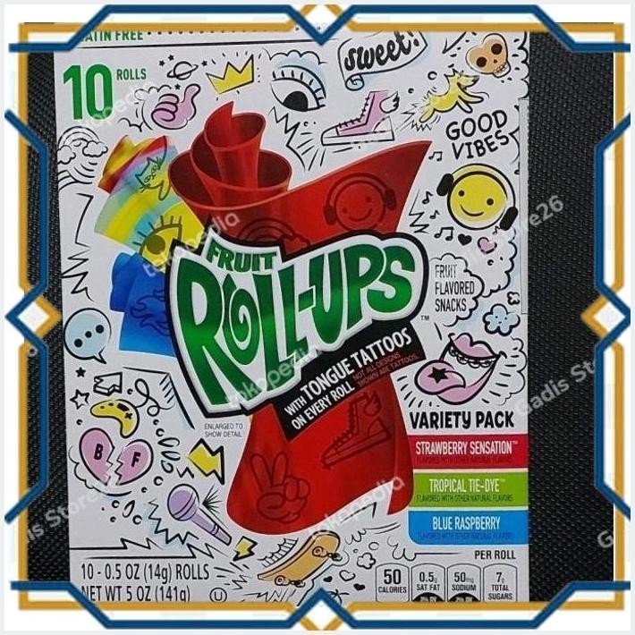 

[GDS] FRUIT ROLL UPS VARIETY PACK | FRUIT FLAVORED SNACK 5 OZ | USA