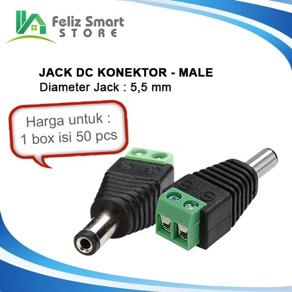 JACK DC MALE CCTV KONEKTOR JACK DC MALE