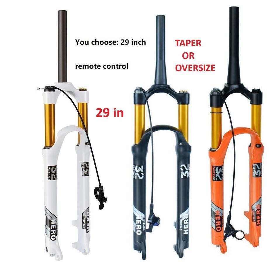 Premium Fork Hero Air 29 Remote Taper Oversize 31.8 Travel 120 Tapered Inch 29Inch Udara Angin Lock 