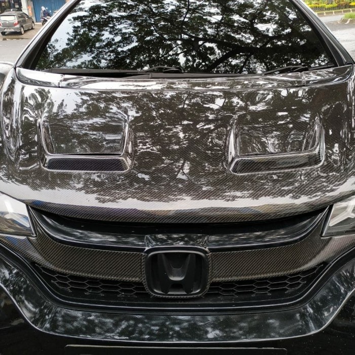 Kap mesin Carbon kevlar Honda Jazz GK5