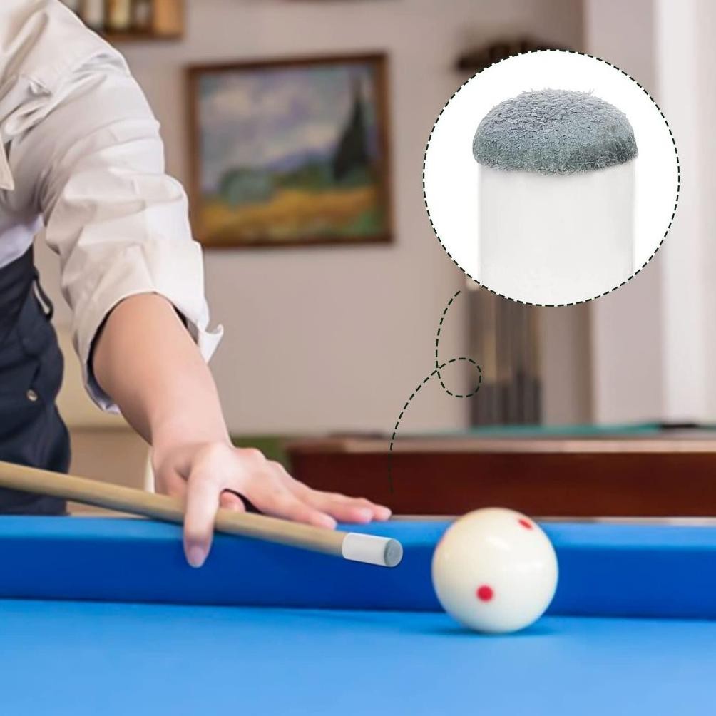 KU09 10MM Tip Stik Billiard 100Pcs Slip On Cue Tip Kepala Pengganti Untuk Isyarat Biliar Berkualitas