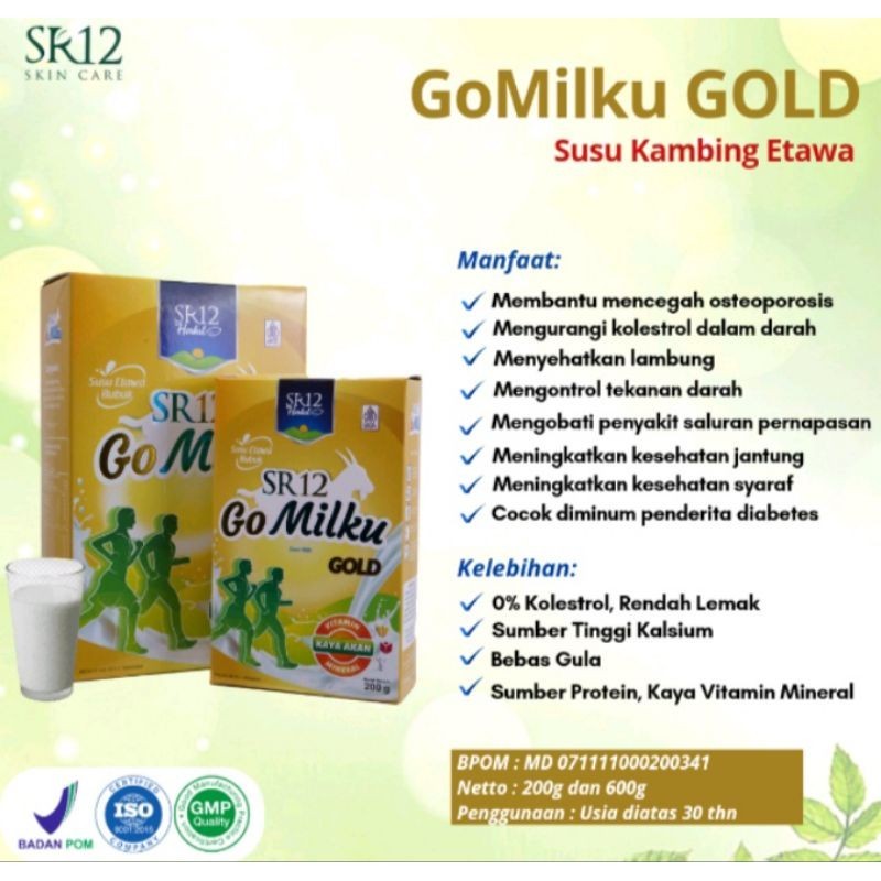 

sr12 susu kambing 200gr dan 600gr gomilku gold susu bubuk etawa