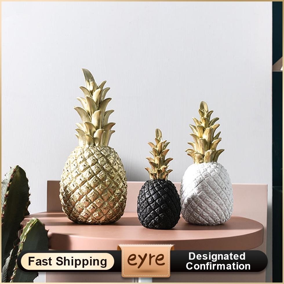 PIU Eyre Dekorasi Desain Nanas Warna Emas untuk Meja Emas Nanas Kreatif Ornamen Grosir Ruang Tamu An