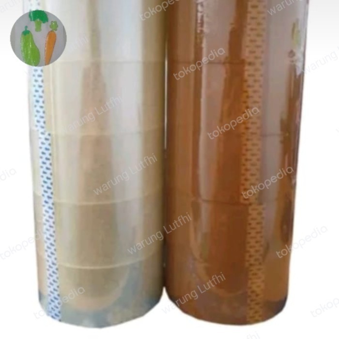 

Lakban 100yard 2inch Isolasi Bening Coklat K01