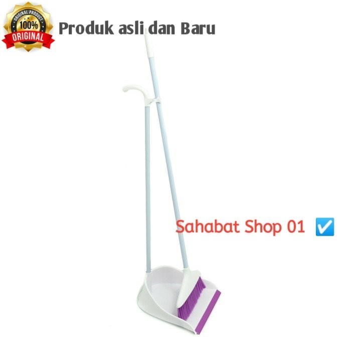 Sapu - Sapu Dan Pengki - Ungu Putih