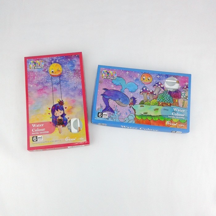 

NDM Cat Air / Paintmate Water Color Set 12Colors bonus kuas&palet K01