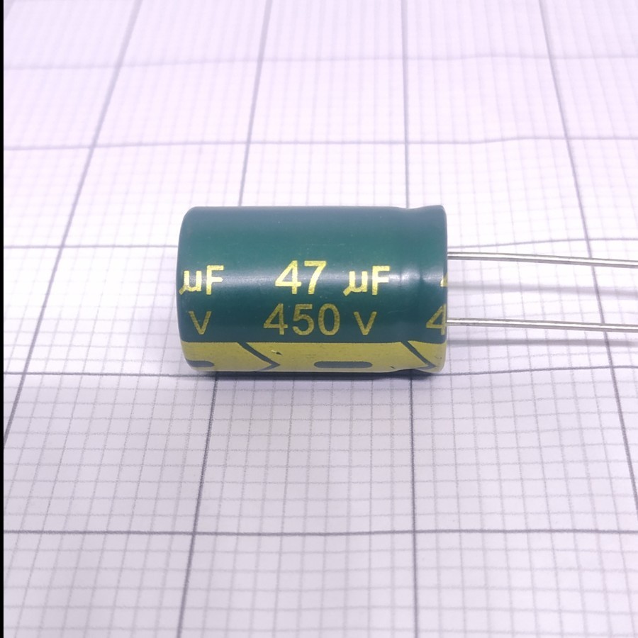 Elco 47uf 450v / Kapasitor Elco 47uf 450v / Elco 47 - 450V Vent