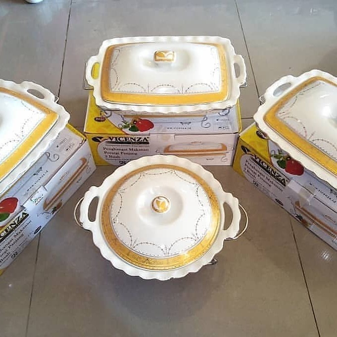 Set Prasmanan Vicenza Paket Minimalis Food Warmer Vicenza - Gold 2