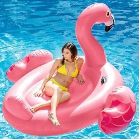 Ban Renang Jumbo Flamingo Bebek Besar Renang Santai Dikolam Renang Premium Produk
