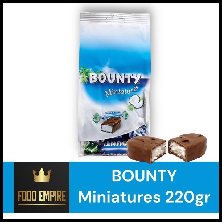 

Bounty Miniatures 220 Gram - Cokelat Kelapa Mini Bounty