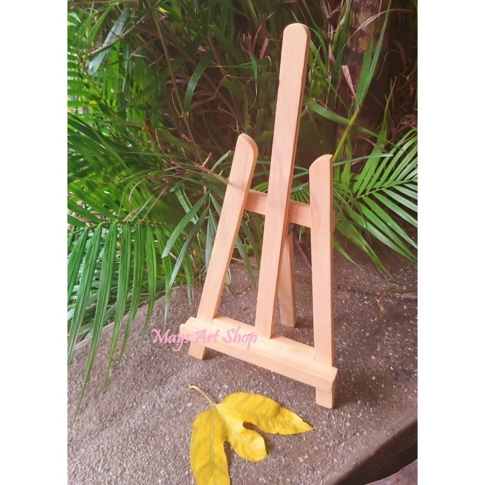 

Easel Kayu Kanvas Lukis Mini 40 cm Stand Penyangga / Standing Bingkai K01