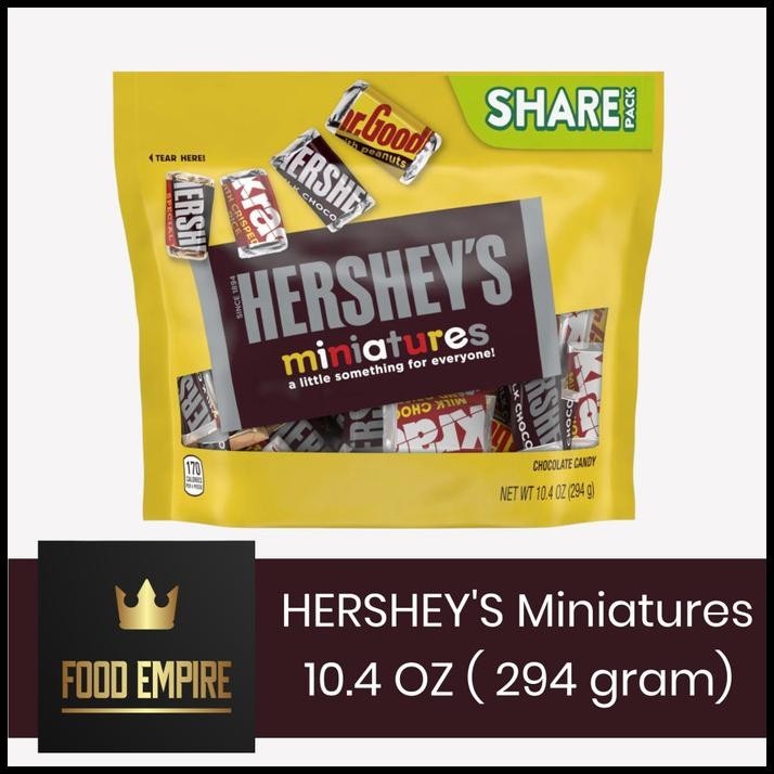 

Hersheys Miniatures Chocolate 10.4 Oz | Cokelat Hershey'S Share Pack