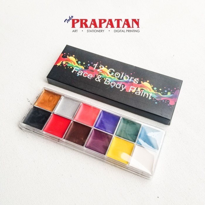 

Ready 12 Color Face Paint / Face & Body Painting set 12 colors
