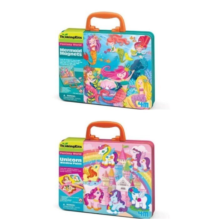 

Ready Mainan Kreatif Anak Lukis Kaca 4M Thinking Kits Unicorn Window Paints