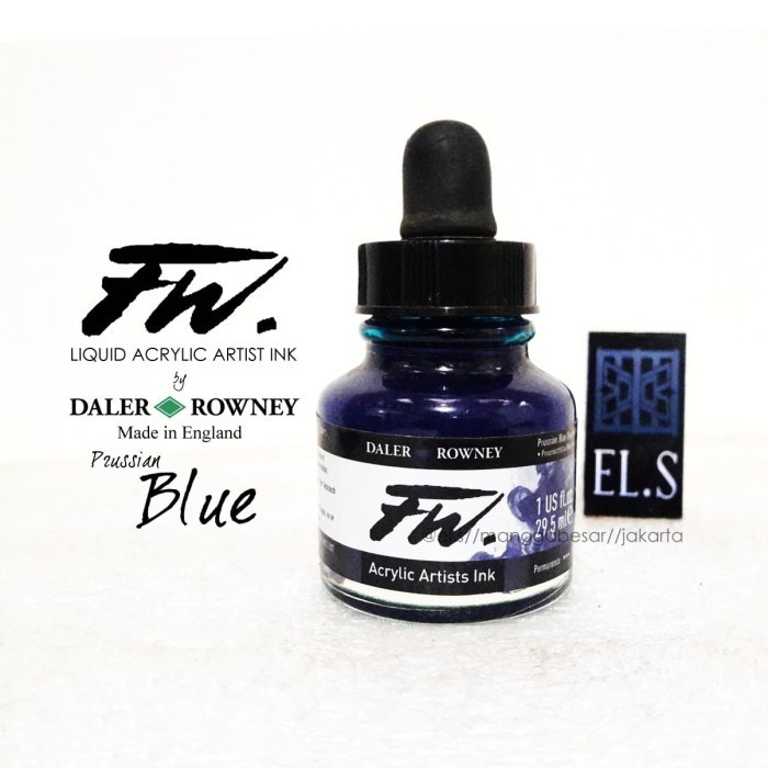 

Ready Daler Rowney FW ink Prussian Blue ( Cat Akrilik )