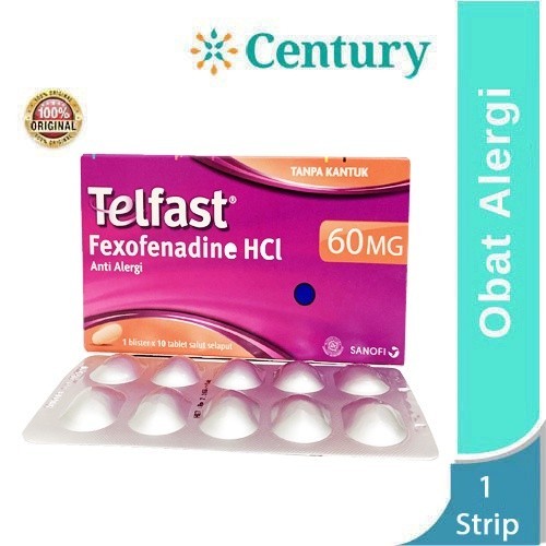 Telfast 60MG 1 Strip isi 10 Tablet/Telfast