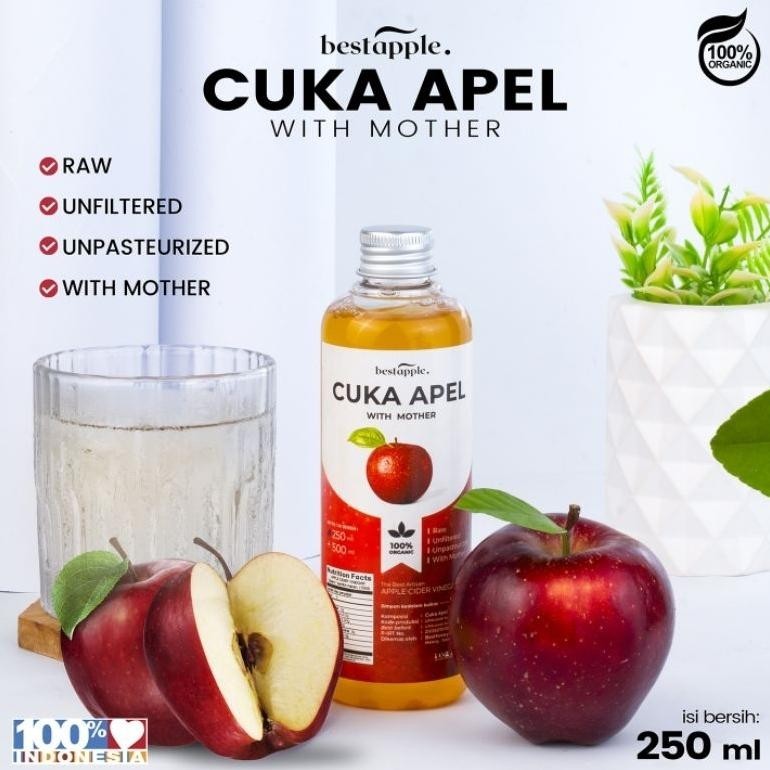 

NLD-1419 Bestapple - Paket Cuka Apel Original - Diet Detoks - Apple Cider Vinegar - Toner Wajah Alami Sale