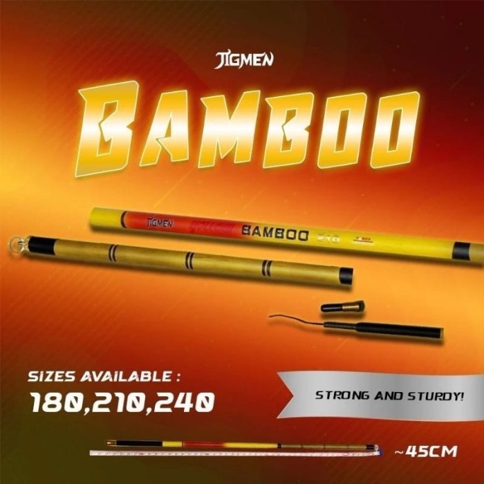 Ready Joran Tegek Jigmen Yellow Bamboo 180/210/240-Micro Carbon