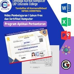 

vb-8 Sertifikat Komputer Resmi Berlegalitas dengan Modul Pembelajaran Original