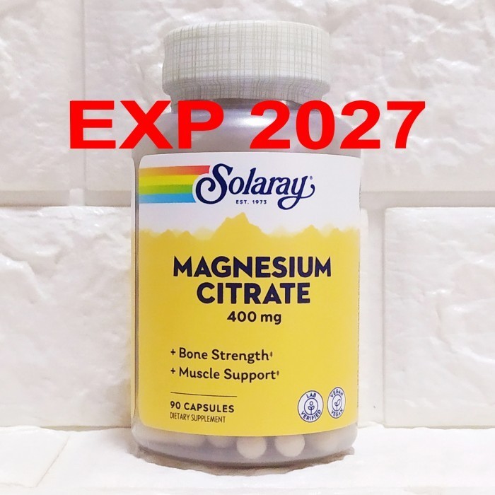 Solaray Magnesium Citrate 400 Mg 90 Veg Cap Magnesium Citrate 400Mg