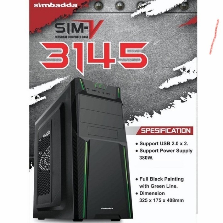 simbada sim v casing pc - Hitam