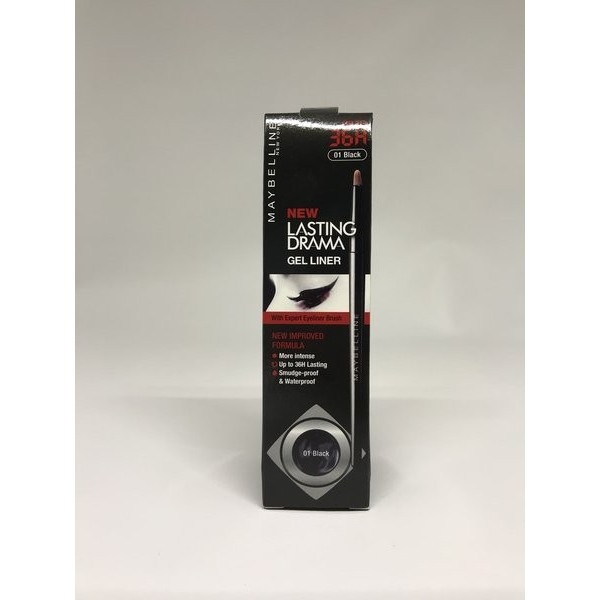 Siap Kirim, Maybelline New Lasting Drama Gel Liner Bla - Eyeliner