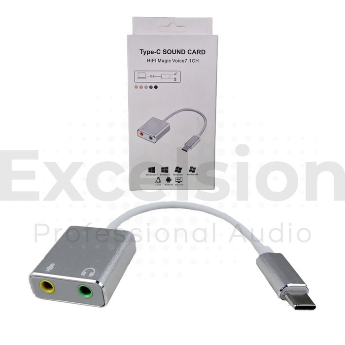 

Splitter Audio Type C 3,5mm Soundd 3.5mm Mic Headphone Adapter