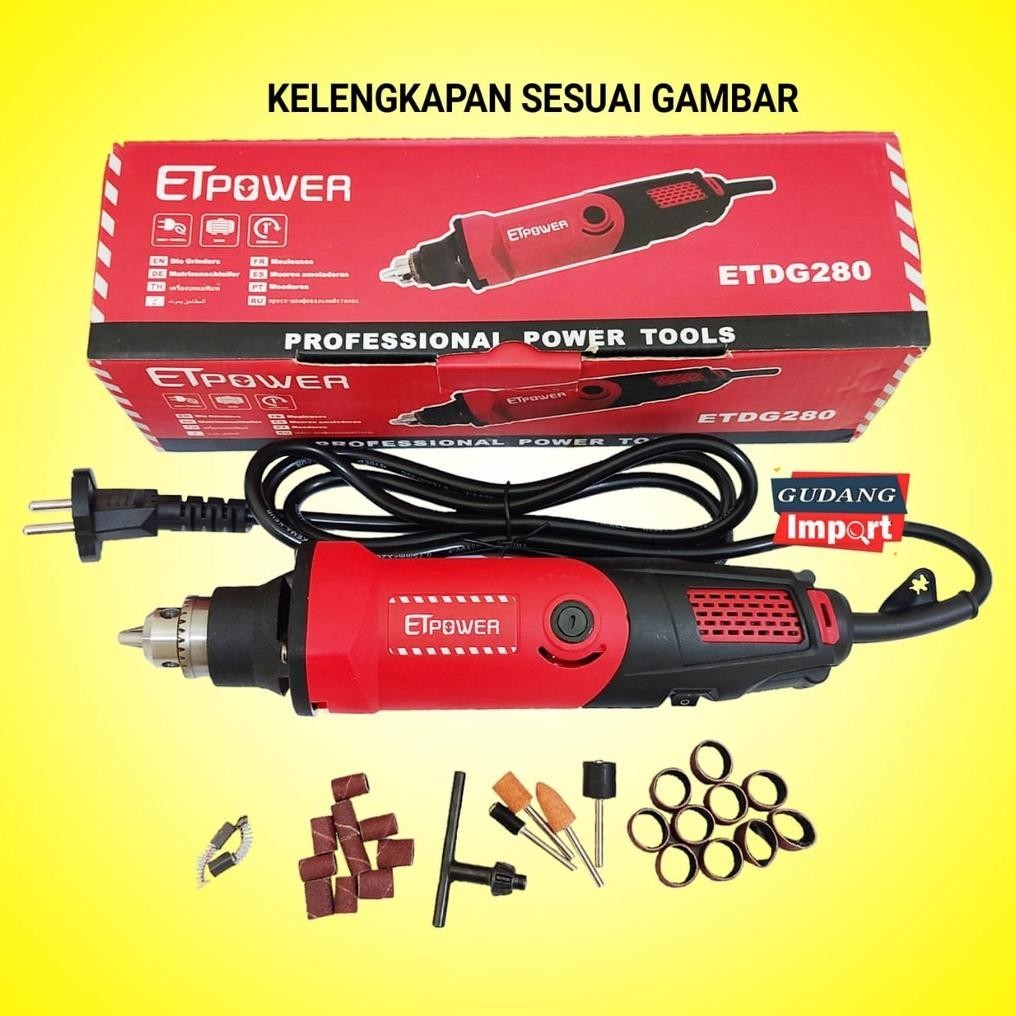 {BARU} MESIN BOR TUNER ALAT PORTING ET POWER MINI DIE GRINDER TUNNER CUNER CUNNER FOREDOM 6MM