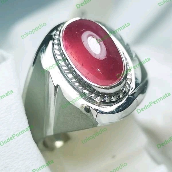 Ready Natural Ruby Pigeon Blood Kristal With Memo