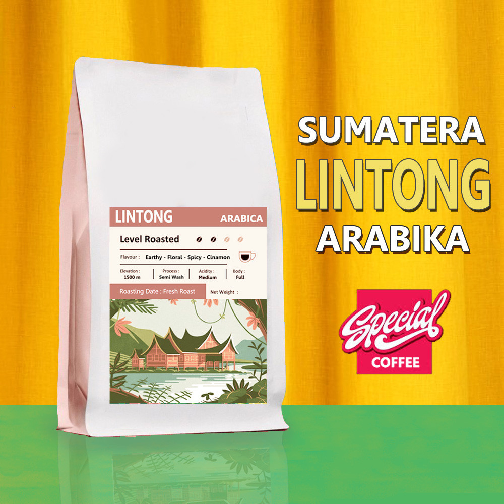 

Kopi Lintong Sumatera Arabica 200 Gram - Biji/Bubuk - Kopi Toba Arabika Premium Coffee