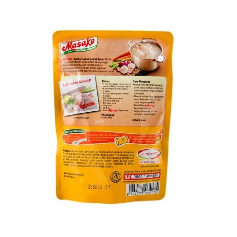 

READY STOCK MASAKO BUMBU KALDU PENYEDAP RASA AYAM KEMASAN 1 KG !!!!!