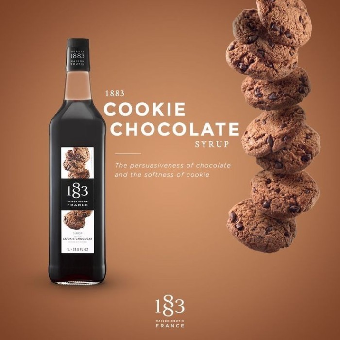 

1883 maison routin syrup Chocolate cookies 1 liter