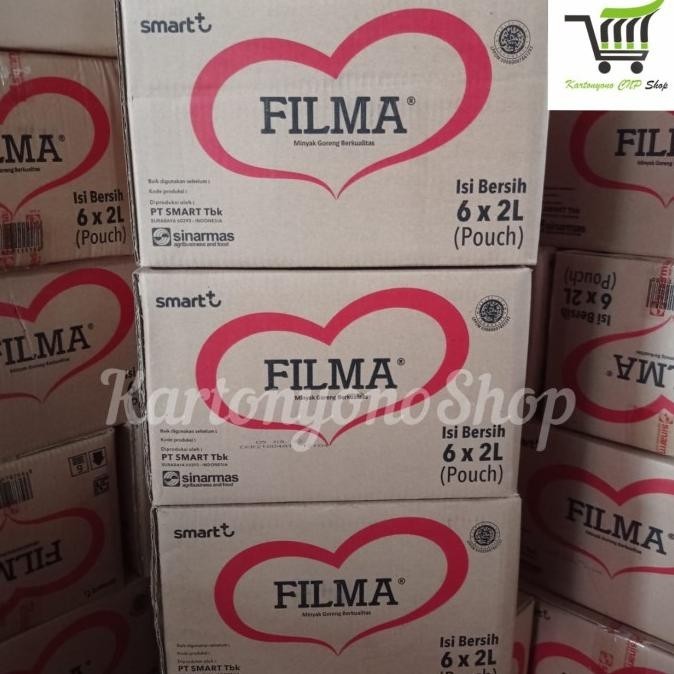 

TERBARU MINYAK GORENG FILMA 2 LITER PER DUS ISI 6 PCS !!!!!