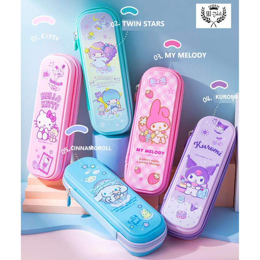 

KOTAK PENSIL TEMPAT PENSIL SANRIO ORIGINAL BAHAN WATERPROOF HARDCASE