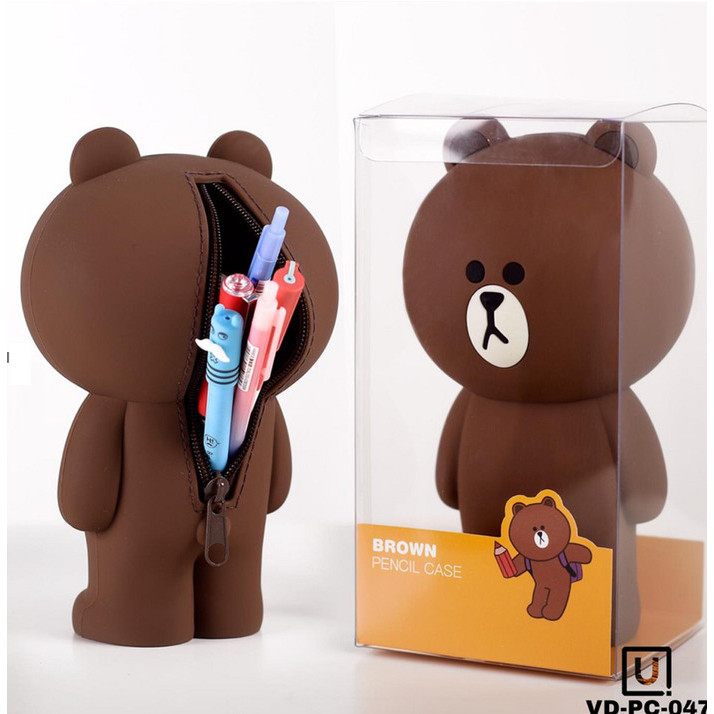 

TEMPAT PENSIL KOTAK PENSIL SILICONE BERUANG KOTAK PENSIL MOTIF BERUANG