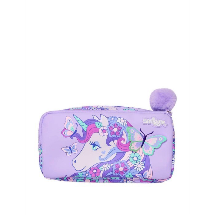 

SMIGGLE HI THERE CHARACTER POCKET PENCIL CASE LILAC - IGL440160LIL