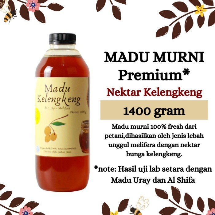 

Ready Madu / Madu Asli / Madu Murni Kelengkeng Premium 1400 Gram