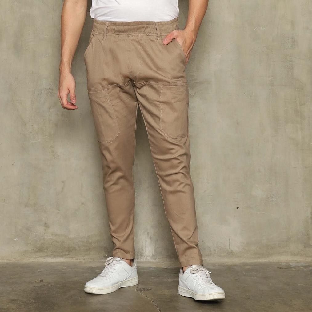 Celana Kerja Pria Celana Bahan Celana Chino Panjang Mario Casual Baggy Pants