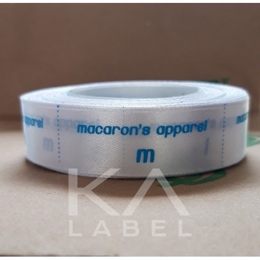Ataritagrosir Sablon Label Pita Satin 2,5Cm