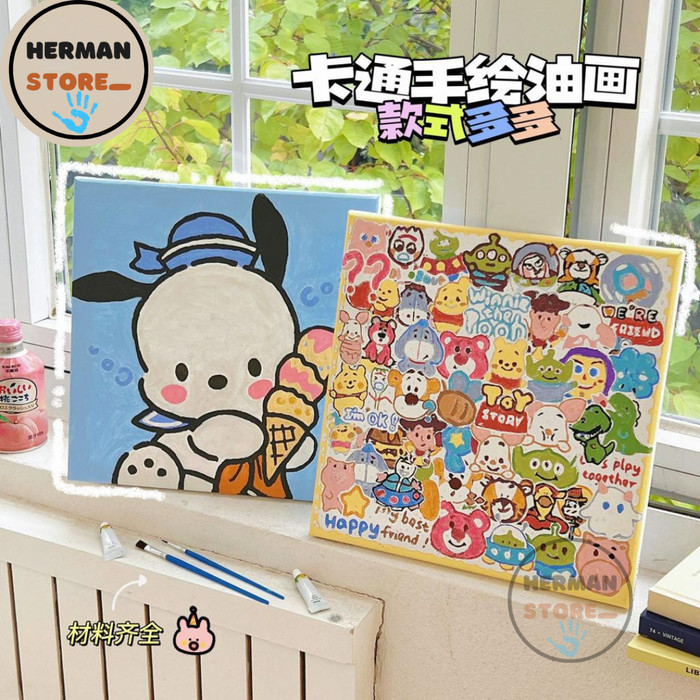 

[RANDOMSTUFF] PAINTING BOARD PAPAN CANVAS MEWARNAI SESUAI NOMOR ANGKA