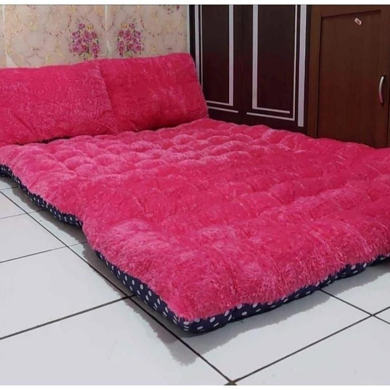 Diskon Kasur Gender Bulu Jumbo / Kasur Rasfur Tebal / Kasur Lantai Bulu Rasfur /  Kasur Lantai Menul