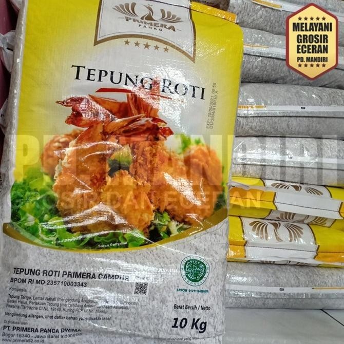 

PRIMERA PANKO CAMPUR MIX 10 KG TEPUNG ROTI PANIR GM