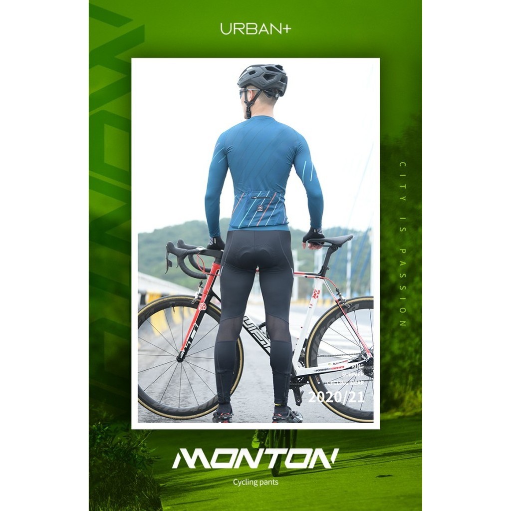 Celana Bib Panjang Mens Monton Urban Topo / Cycling Bib Tights Men