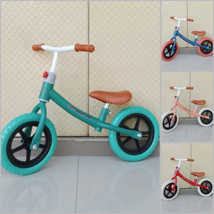 Sepeda Anak Balance Bike Roda 2 Happy Baby Velg Kuat